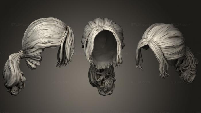 Анатомия скелеты и черепа (Волосы 4417, ANTM_0598) 3D модель для ЧПУ станка